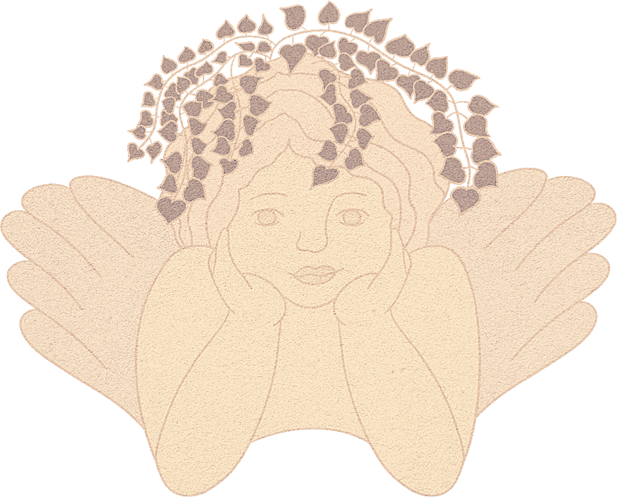 Flat Textured Dark & Light Academia Items Statue